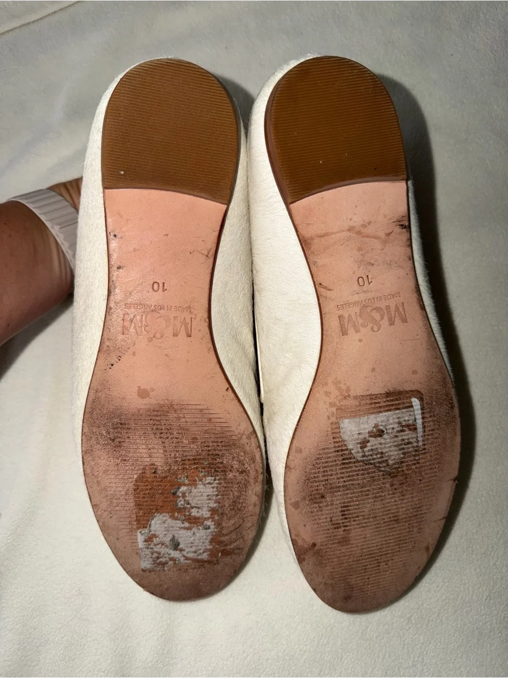 Mara & Mine White Embroidered Skeletal Motif Women's Slip-On Loafers